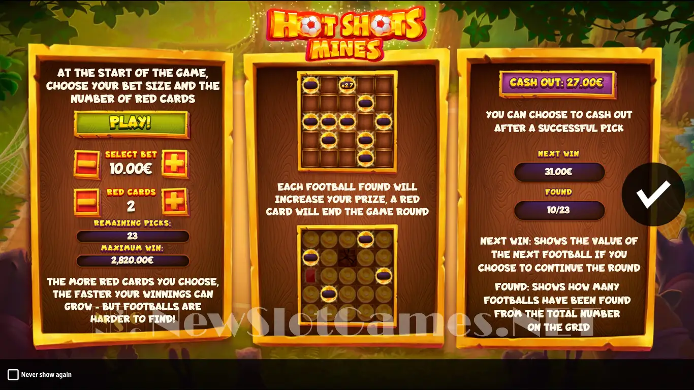 Cómo jugar a Hot Shots Minas