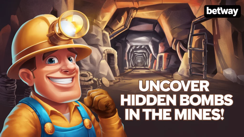 Promo du jeu de casino Betway Mines.
